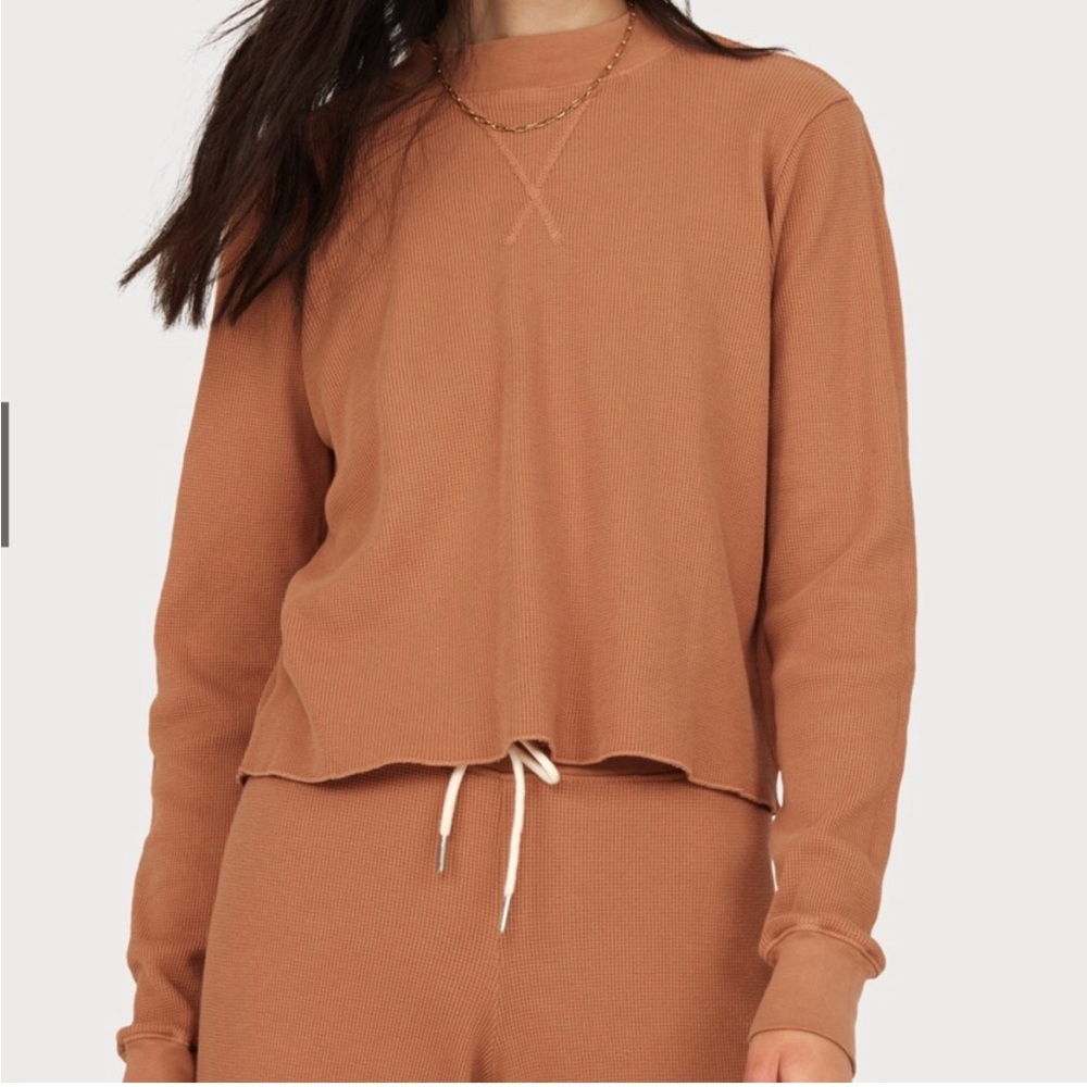 Good Condition Brown Mate the Label Cropped Thermal